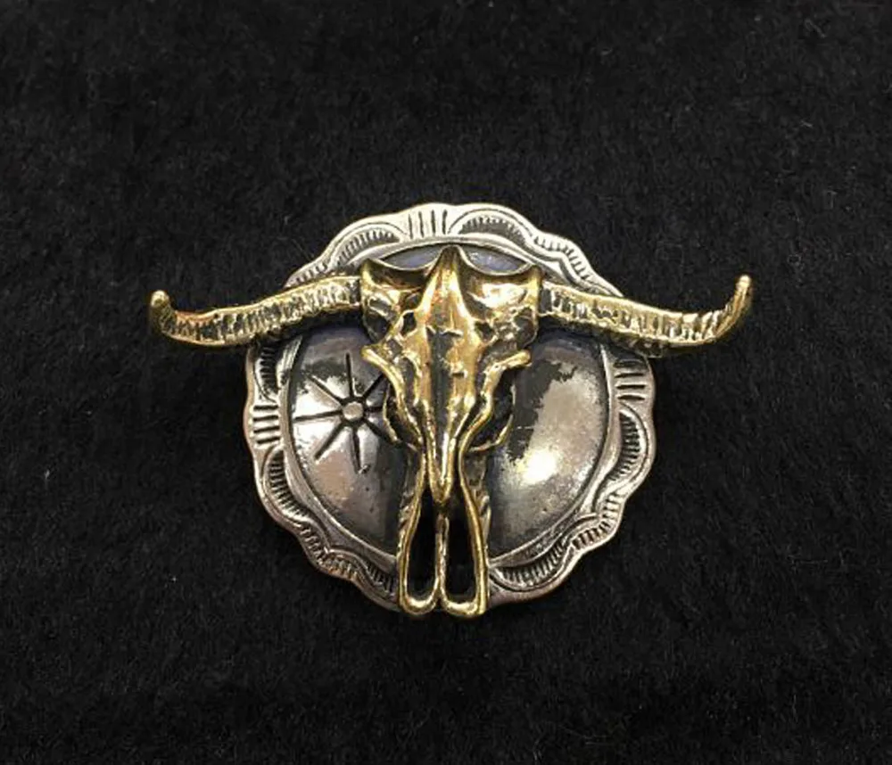 

1pc Western Concho Longhorn Bull Concho Screwback
