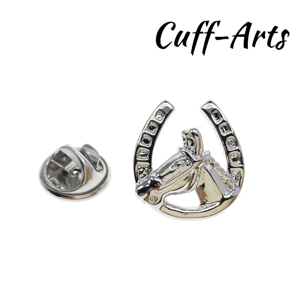 Нагрудный Знак Брошь для мужчин булавки и броши Подкова в виде лошади отворот