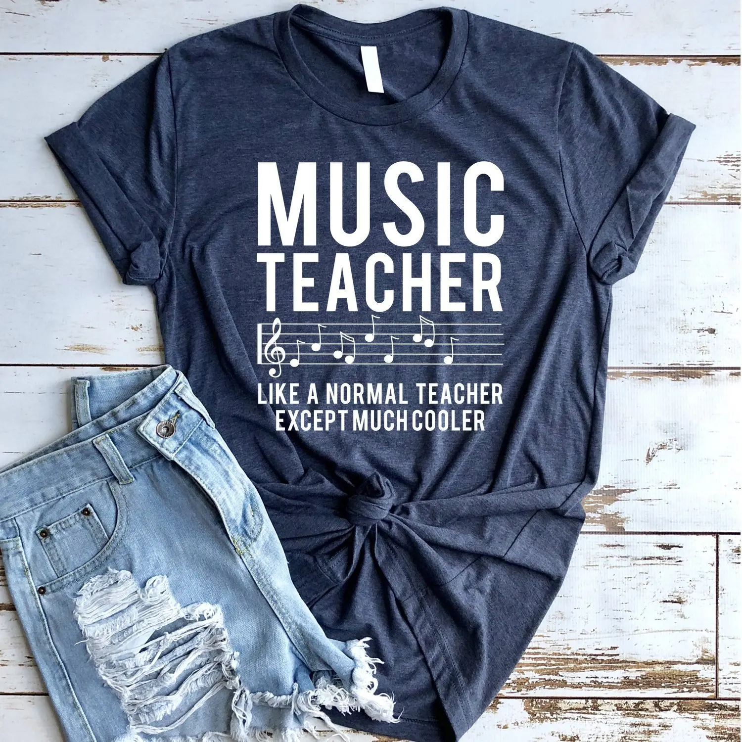

Music Teacher Like a Normal Teacher Except Much Cooler T shirt - Music teacher shirt - Music teacher gift - Music shirt