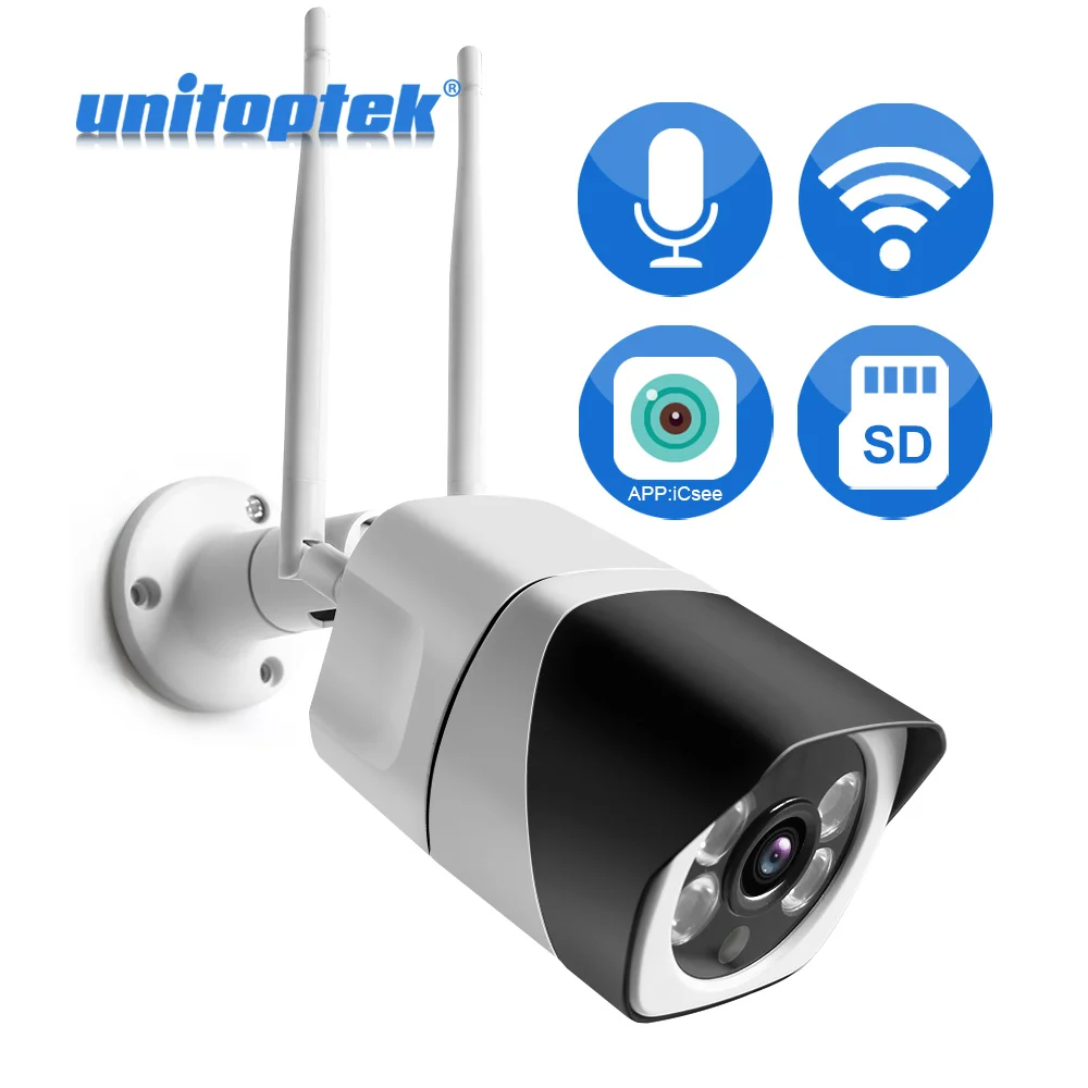 

WIFI IP Camera Audio Record 1080P HD Network 2MP Wireless Camera Onvif Night Vision Waterproof Camera Two-Way Audio P2P iCsee