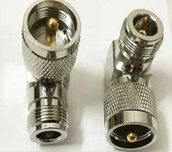 

6pcs Right Angle N Female jack to PL259 PL-259 UHF Male Plug RF adapter connector