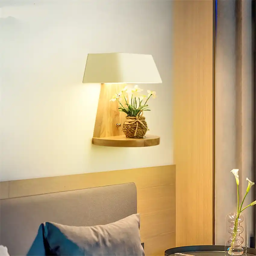 Nordic Schlafzimmer Nacht Wand Lampen Holz Wohnzimmer Hangen Haken Wand Leuchtet Moderne Mit Pull Up Schalter Led Zimmer Deco Leuchten Aliexpress