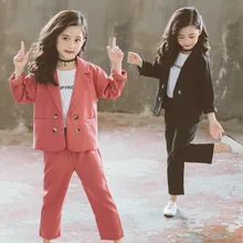 Children Girls Clothing Set Spring Autumn Teenage Girls Suit Jacket pants 2pcs School Kids Clothes Tracksuit for Girls Clothes kid clothes sets children winter autumn tracksuit thick jacket hoodie pants for boys girls warm suit set in stock