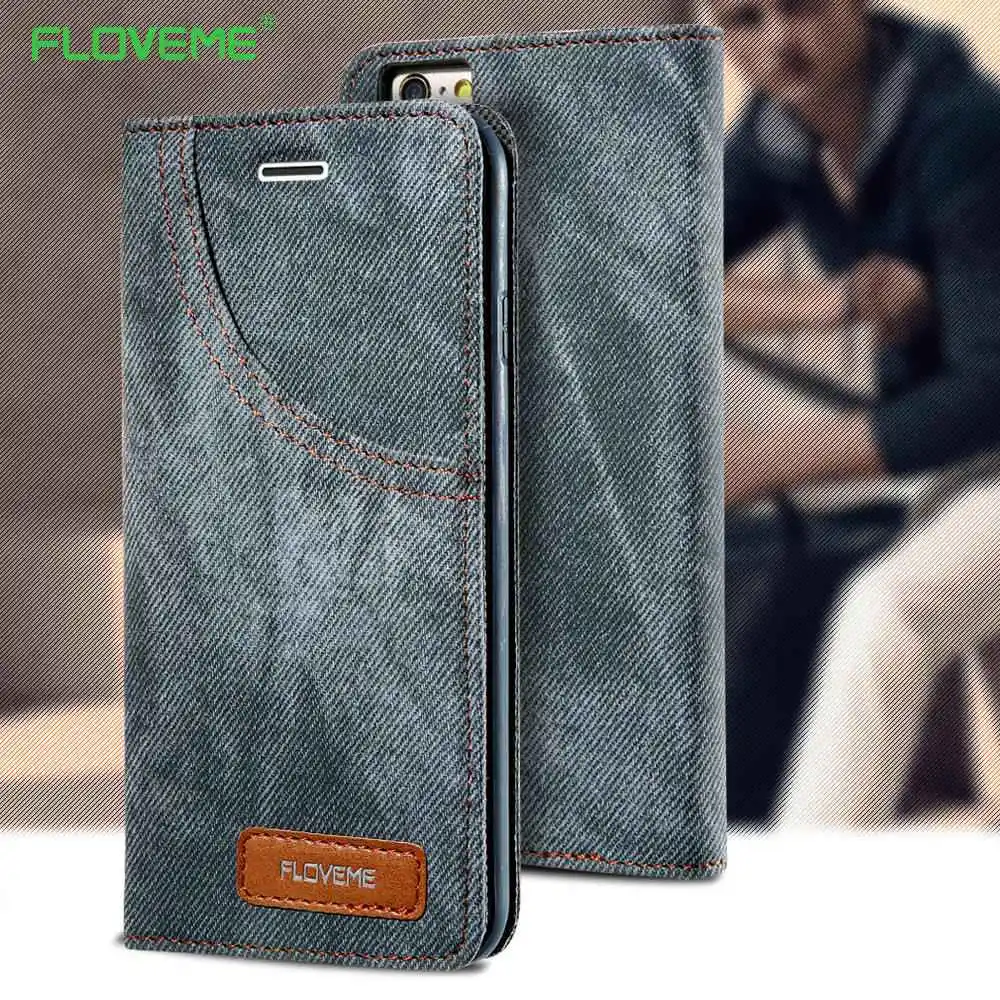 FLOVEME кожаный флип-чехол для телефона iPhone 8 7 6 6S Plus чехол с отделением карт 6s