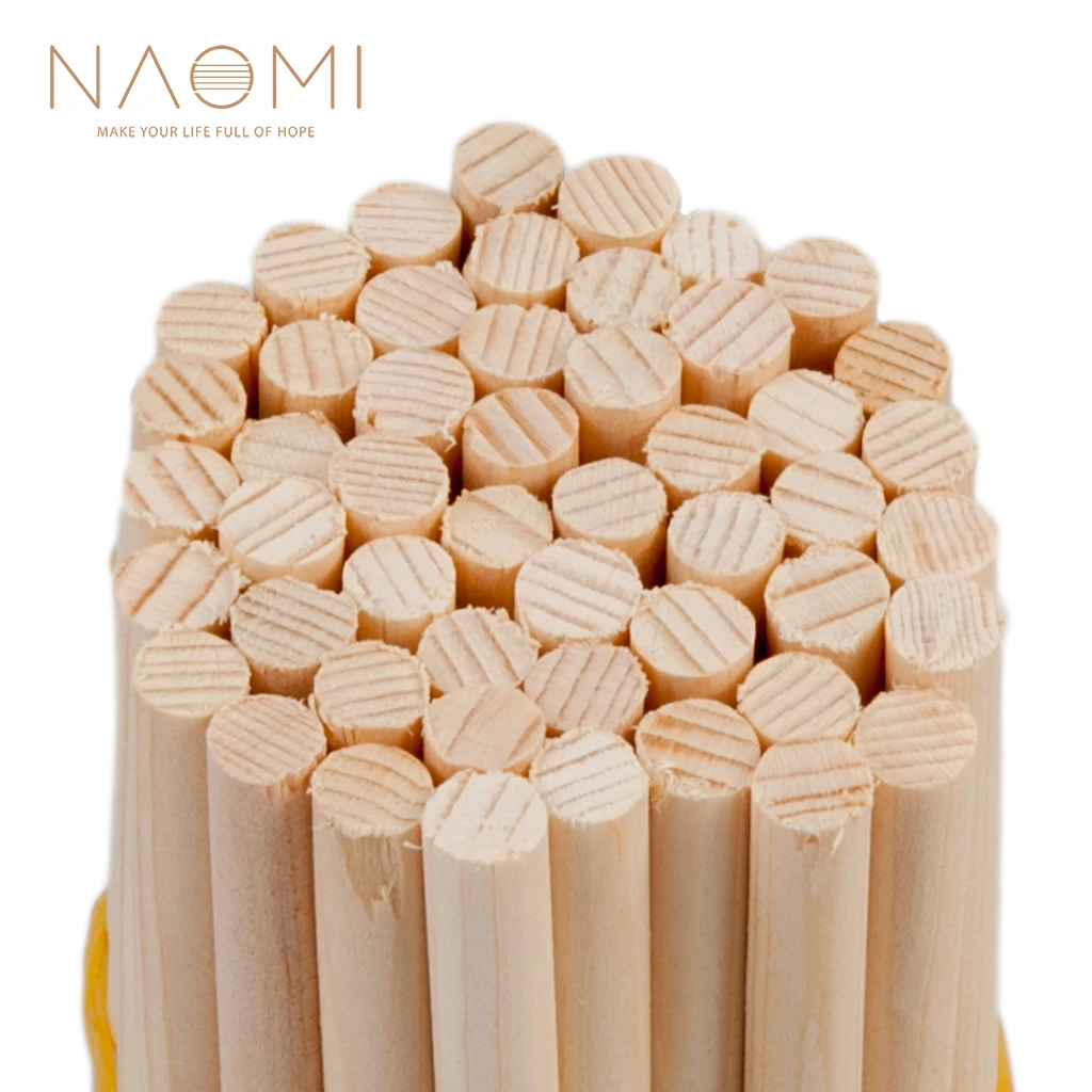 

NAOMI 50PCS Acoustic Violin Sound Post Spruce Soundpost for 4/4 3/4 1/2 1/4 1/8 Violin Parts Accessories New