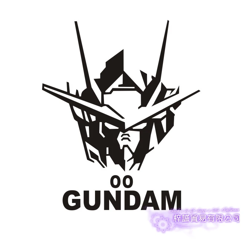 Стикер GUNDAM аниме мультфильм автомобиль наклейка 00 виниловые наклейки на стену