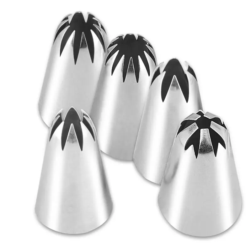 

Korean Rose Flower Piping Tip Stainless Steel Cupcake Icing Nozzles Ring DIY Cake Decorating Tip Pastry Tube Kitchen Baking Tool