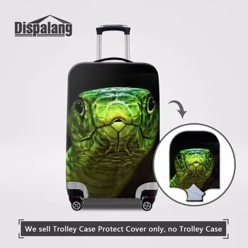 

Dispalang Stretch Waterproof Protect Suitcase Cover Travel On Road Anti-dust Luggage Cover Snake Print Travel Trolley Case Cover