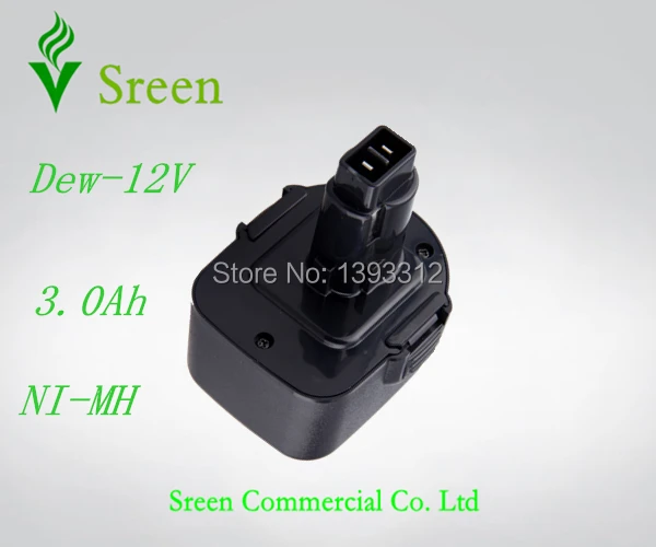 

New 12V Ni-Mh 3000mAh Battery Replacement Power Tools Battery Packs for DEWALT DE9074 DC9071 DE9071 DE9037 DW9075 52250-27