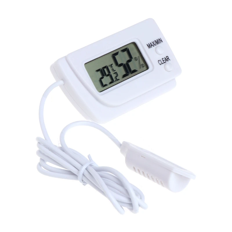 

Mini LCD Digital Thermometer Hygrometer Meter Temperature Sensor Humidity Gauge Monitor Tester Detector with Cable