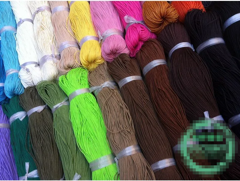 Waxed Cord 100 Meters Waxed Polyester Cord String Thread 1mm for Home Jewelry Bracelet Rope Home Textile Garment Bags DIY