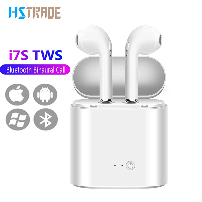 

I7s TWS Bluetooth Earphone Stereo Earbud Bluetooth Headset with Charging Pod Wireless Headsets for All Smart Phone