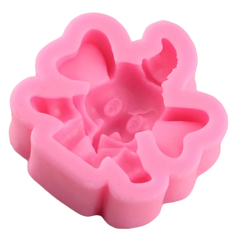 Mujiang 3D Милый Слон Мыло Свеча Плесень инструменты для украшения тортов из мастики шоколадные конфеты формы кекс силиконовая форма для выпечки