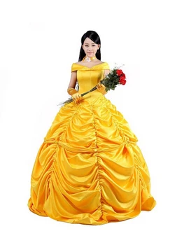 

2016 Women's Beauty and the Beast Belle Princess Cosplay Dress Gown