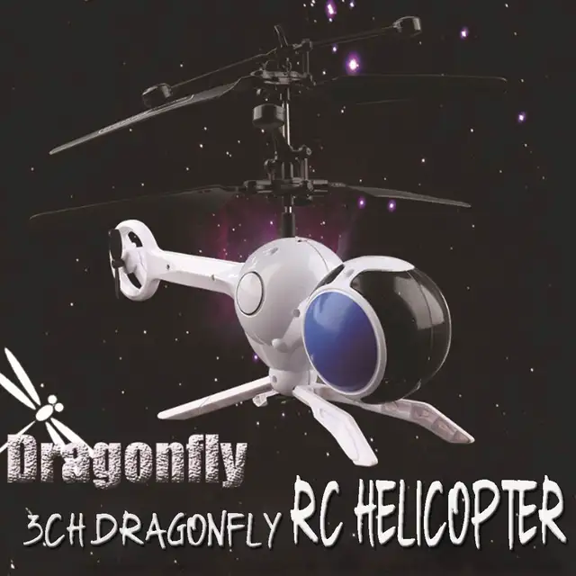 New Flying Dragonfly RC Helicopter Toy 3 Channels Infrared Remote
