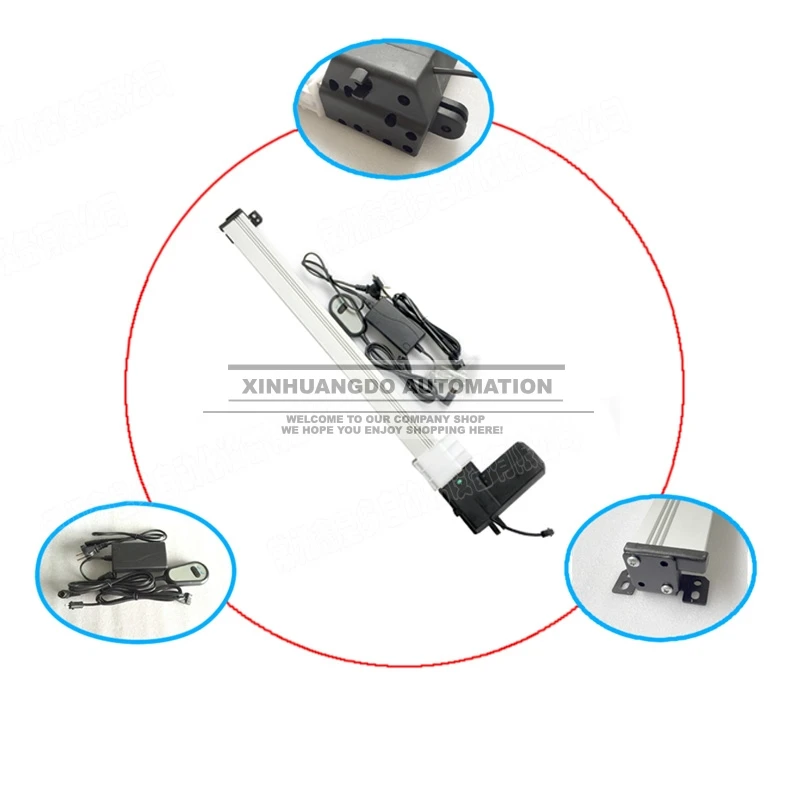 Электрический линейный привод скользящий блок 12 дюймов 300 мм ход электрический DC24V 20 мм/сек. Heavy Duty пуш-ап 150 кг массажное кресло ТВ Лифт