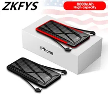 Портативный Модный зеркальный внешний аккумулятор на солнечной энергии 8000 мА/ч, внешняя зарядка для iPhone, Xiaomi, samsung, HUAWEI, OPPO