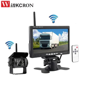

Wireless Backup Cameras IR Night Vision Waterproof with 7" Rear View Monitor for RV Truck Bus Parking Assistance System