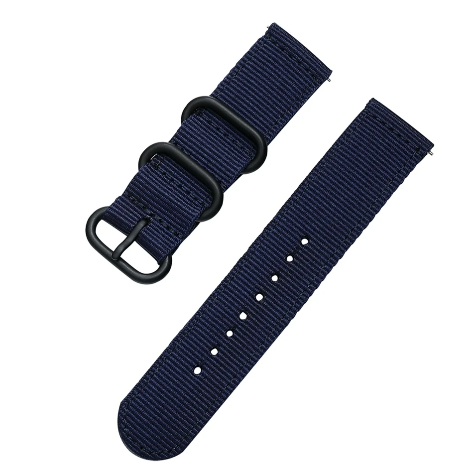 Canvas Nylon Wristband Strap For Xiaomi Amazfit Stratos 2 Pace Straps For Amazfit Bip Watch band For Samsung Gear S3 S2 Bracelet11