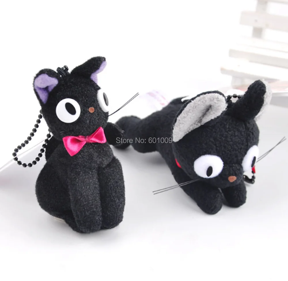10 шт./партия 2 стиля 4 &quotчерный брелок для ДОСТАВКИ JIJI Cat Kiki плюшевая игрушка кукла