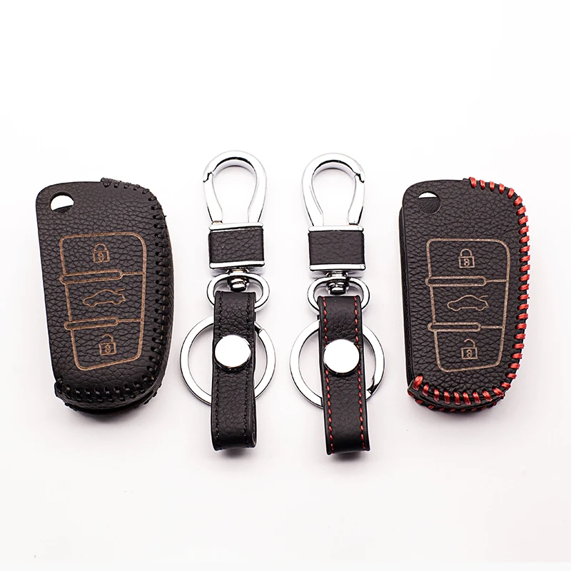 Genuine Leather Key Case For Audi A1 A2 A3 A4 A5 A6 A7 A8 Q1 S1 S3 S5 genuine-leather-key-case-for-audi-a1-a2-a3-a4-a5-a6-a7-a8-q1-s1-s3-s5