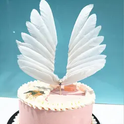 Большие крылья свадебный торт Топпер для свадьбы или «нулевого дня рождения» дети Декорации для вечеринки на день рождения поставки