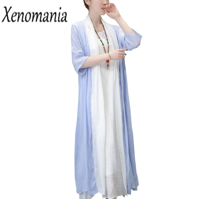 

Long Cardigan Summer Kimono Cardigan Feminino Pink Shirt 2018 Linen Long Blouse Boho Shirt Bohemian Blusa Feminina Plus Size Top