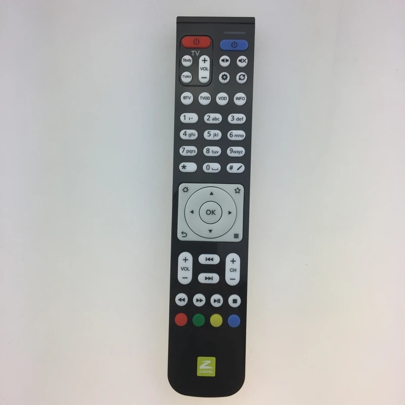 Новый оригинальный пульт дистанционного управления ZANTEL TV на английском языке.
