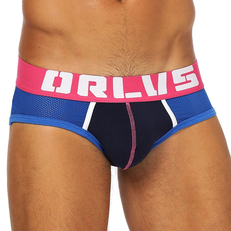 ORLVS сексуальное мужское нижнее белье Cueca Masculina Slip Мужское из хлопка бикини для