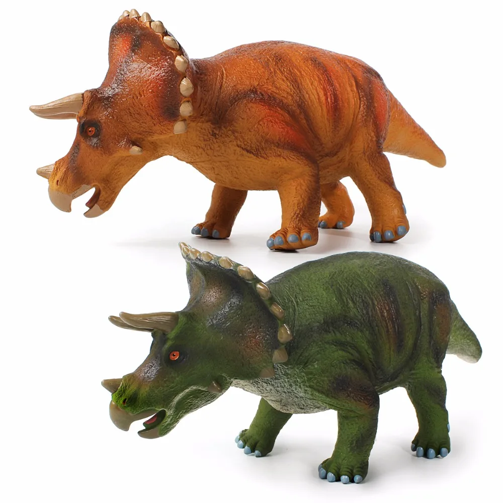 Jurassic Big Dinosaur Toy Triceratops Soft Plastic Animal Model Action & Toy  Figures Kids Toys Gift - Action Figures - AliExpress