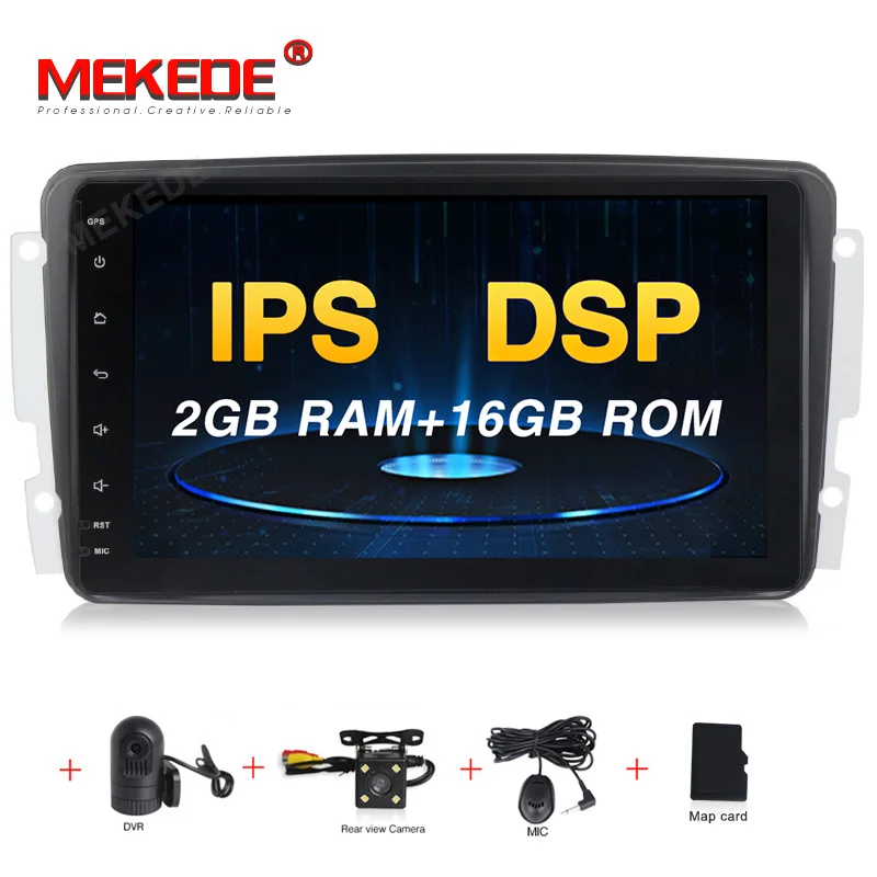 PX30 DSP " Android 9,0 автомобильный dvd-плеер для Mercedes Benz W209 W203 W463 Viano W639 Vito Wifi 4G gps Bluetooth Радио стерео аудио - Цвет: 16G DVD CAMERA DVR