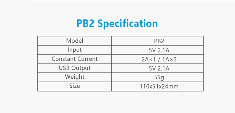 XTAR зарядное устройство PB2 внешний аккумулятор черный красный синий Портативный USB зарядное устройство Незащищенный литий-ионный/IMR/INR/аккумулятор ICR зарядное устройство 18650 Внешний аккумулятор