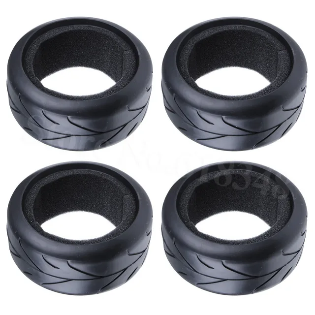 Best Offers 4Pcs Rubber RC Car 1/8 off-road Buggy on road Tires With Foam Inserts OD:100mm Width: 42mm ID: 80mm For Remote Control Car Tyres