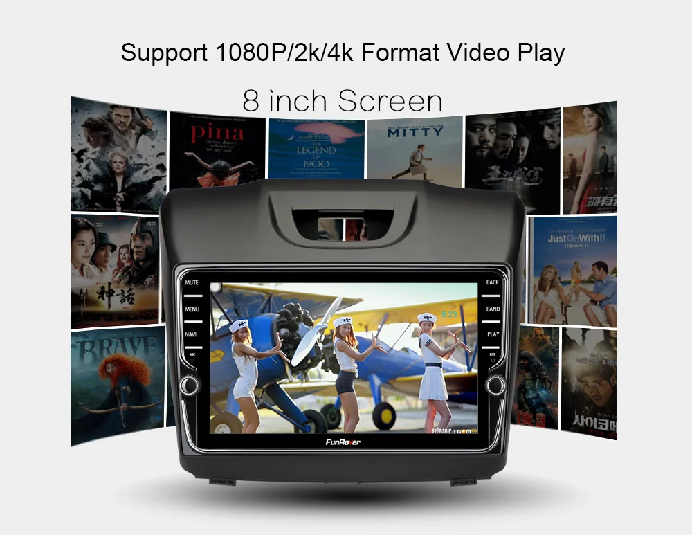 Flash Deal Funrover android9.0 2 din car multimedia dvd player for Chevrolet Trailblazer Colorado S10 Isuzu D-max MU-X stereo radio gps DSP 13