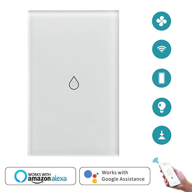 Wifi Boiler Smart Switch Water Heater Switches Voice Remote Control US Touch Panel Timer Outdoor work with alexa google home Wifi Boiler Smart Switch Water Heater Switches Voice Remote Control US Touch Panel Timer Outdoor work with alexa google home