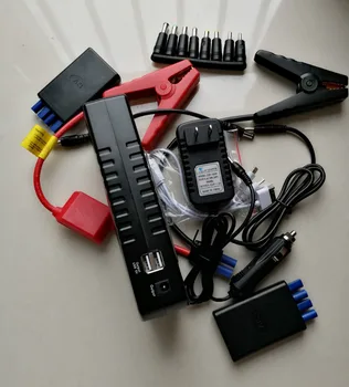 

car jump starter booster power bank 80000mah 2 usb port led indicator flashlight for 12v 24v engine battery