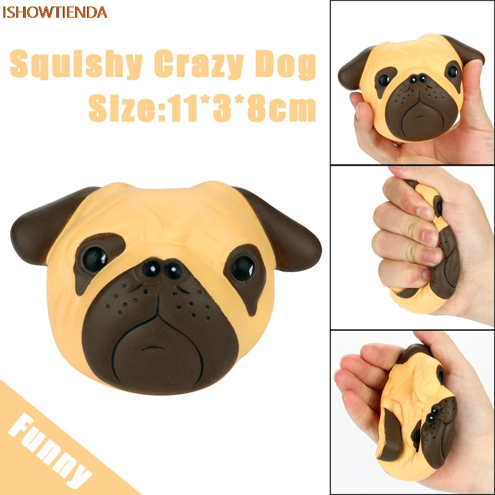 Exquisite Fun Crazy PU Dog Scented Squishy Charm Slow Rising 8cm Stress