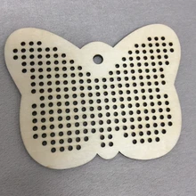 50 шт., в форме бабочки DIY Вышивка крестиком деревянное ремесло