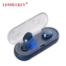 Bluetooth Earphone TWS True Wireless Earbuds Bluetooth 4.1 Stereo Earphones with Charger Box Portable LJ-MILLKEY YZ123