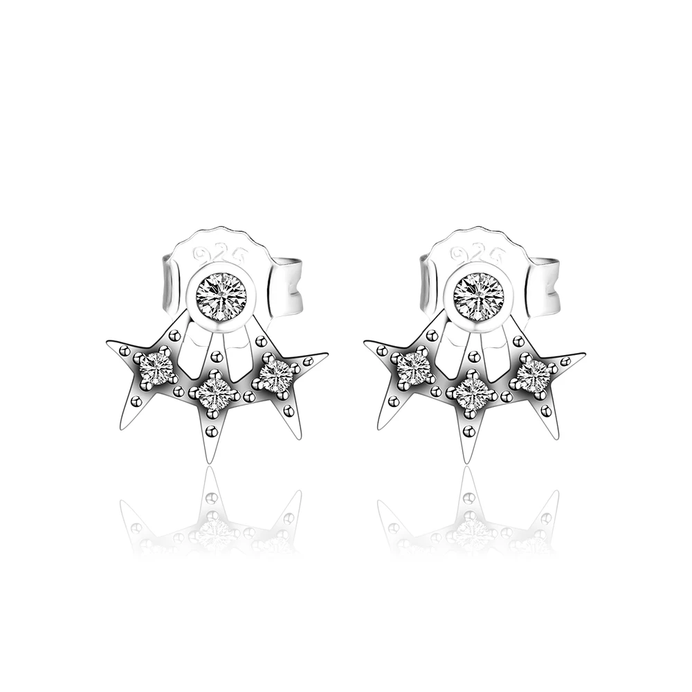 

Twinkle Star Stud Earrings 100% Sterling-Silver-Jewelry Free Shipping