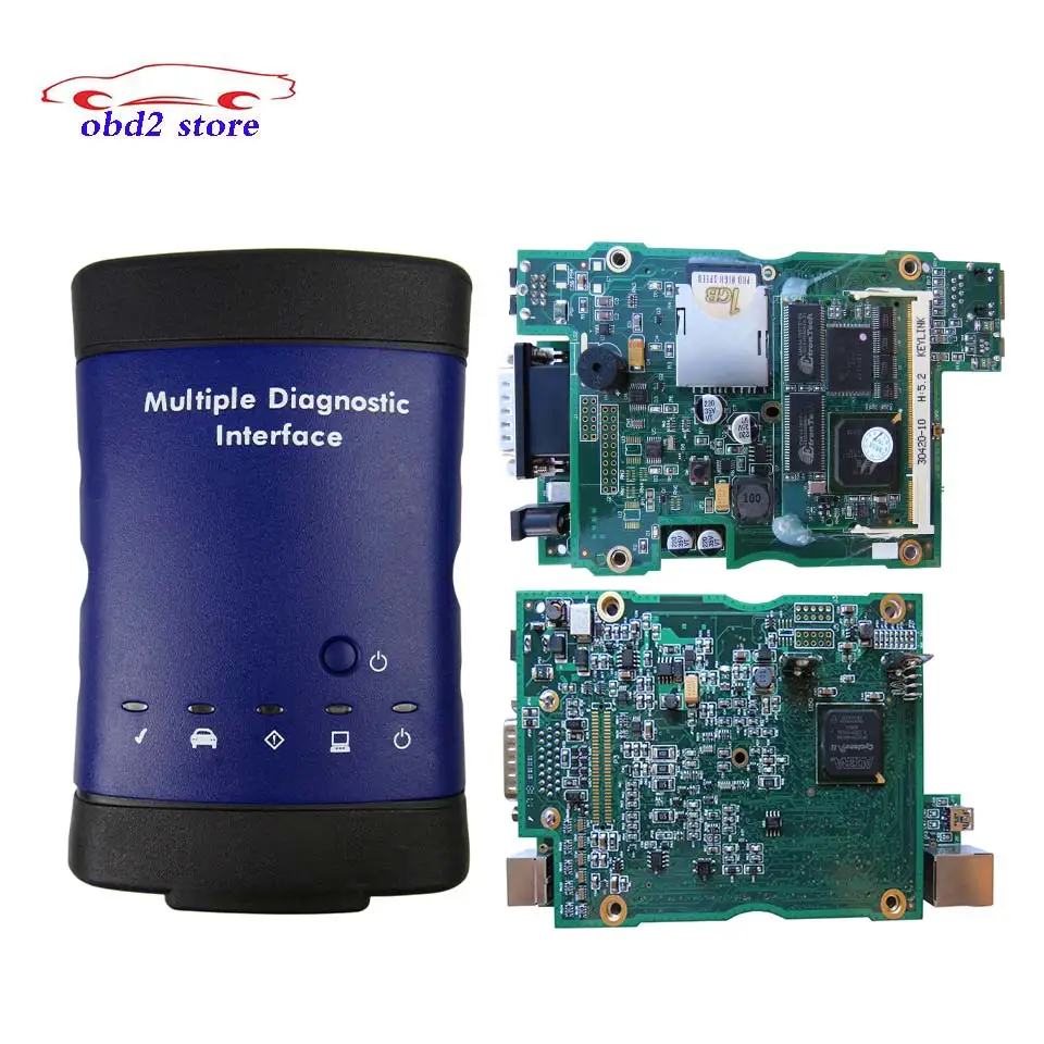 High Quality G-M Opel MDI Multiple Diagnostic Interface with Wifi Card OBD2 MDI Scanner Global Diagnostic Hardware + Software tech2 obd2 usb tech diagnostic scanner for opel
