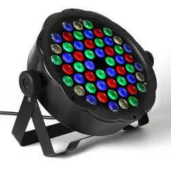 1 шт. 90-120 Вт диско-свет сценический 54 светодиодный RGB светодиодный плоский Par RGB Цвет смешивания DJ стирка свет этап Uplighting KTV Disco