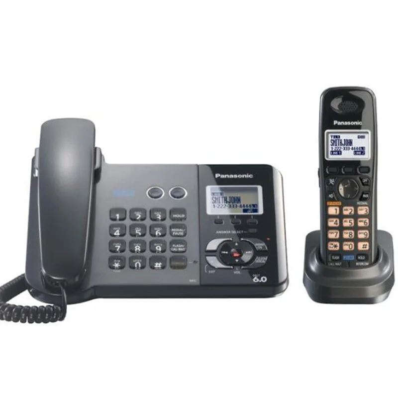 DECT 6 0 две наземные линии телефоны беспроводной телефон с автоответчиком система