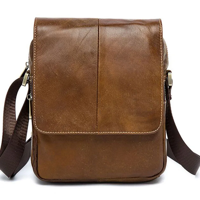 

Brand Genuine Leather Bag Men's Messenger Bags Retro Cowhide Briefcase Business Casual Male Travel Shoulder Crossbody Bag 2016