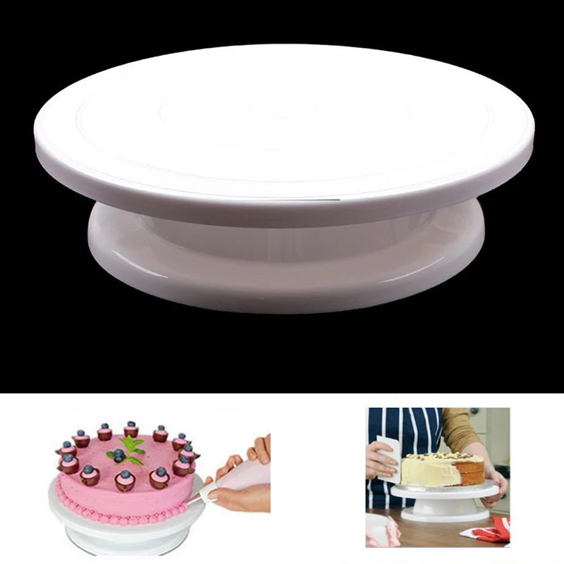 

Cake Swivel Plate Revolving Cake Sugarcraft Turntable Decoration Stand Platform turntable Baking Cake Tools EJ870264