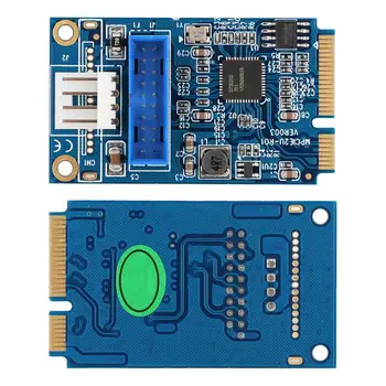 

Mini PCI-E To 19 Pin Riser Card Converter Adapter Small 4Pin Power Supply 5000/480/12/1.5Mbps