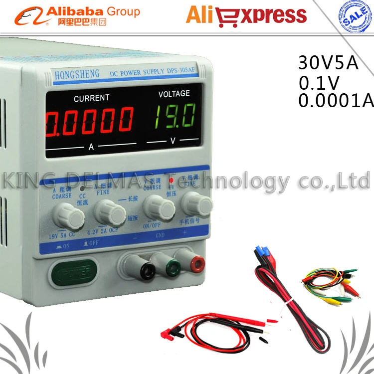 

305AF 30V 5A 0.1V/0.0001mA High precision Professional Adjustable Digital DC Power Supply for Laptop phone repair power supply