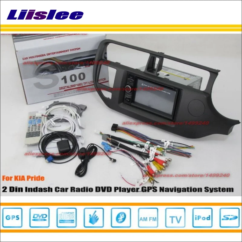Clearance Liislee For KIA Pride Right Hand Drive RHD 2012~2015 Car Radio reo CD DVD Player GPS NAVI Audio Video Nav Navi Navigation System 4