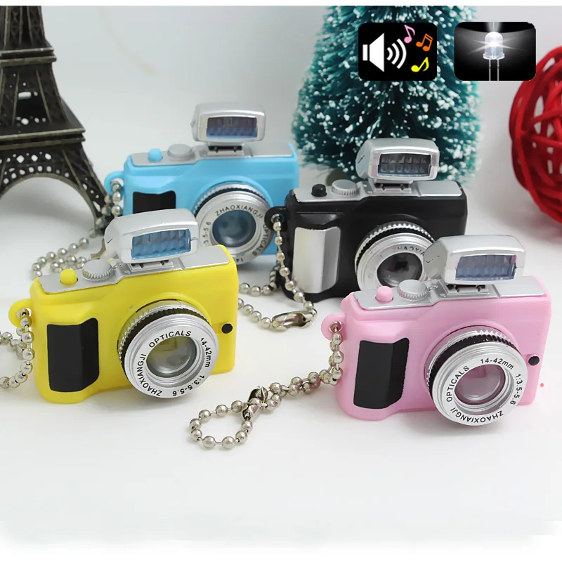 

The simulation key chain LED luminous key creative camera keychains,sound Micro single camera keyring,cute toys,Bag pendant 5#