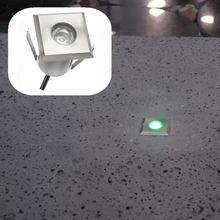 10 шт./компл. квадратная Форма Алюминий светодиодный парк светильник в пол/Палуба(в том числе Питание/соединительный кабель/контроллер